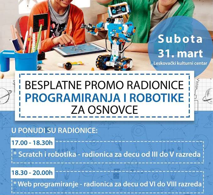 Besplatno naučite da programirate i upoznajte robote