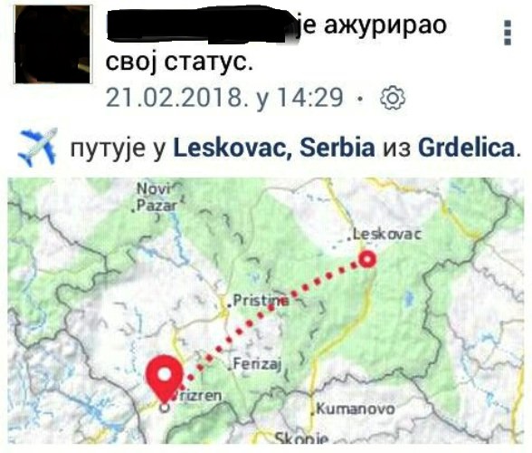 Zašto na Fejsbuku Leskovčanima i Vranjancima piše da su sa Kosova, a da je Lipovica u Albaniji