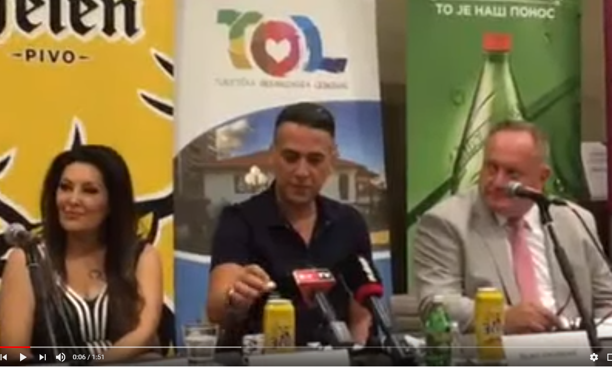 Dragana Mirković i Željko Joksimović na promociji Roštiljijade u Beogradu